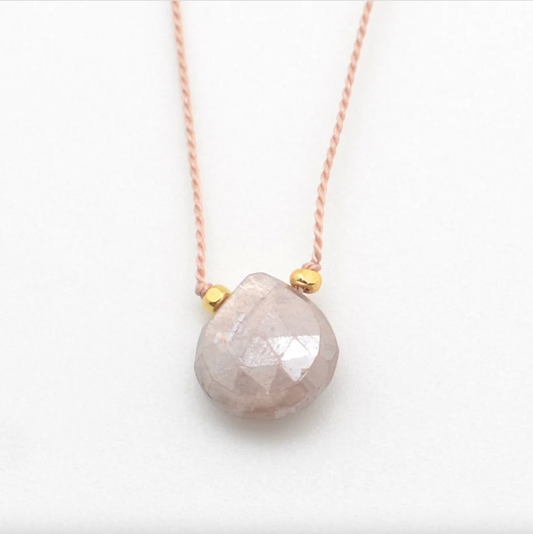 Tears on Silk: Australian Moonstone