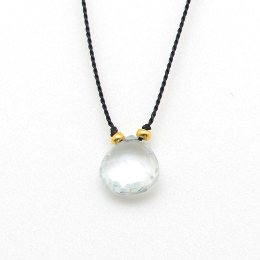 Tears on Silk: Pale Blue Topaz