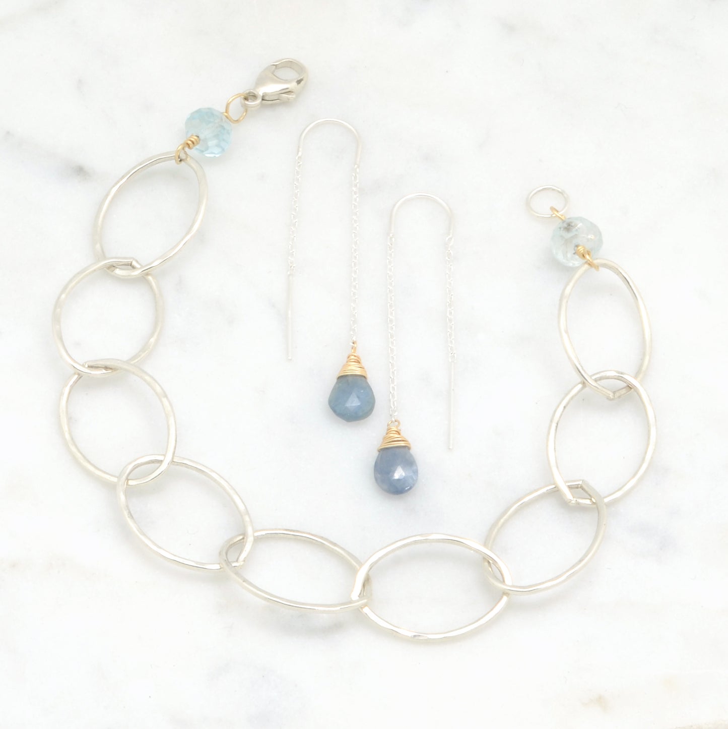 Threaders (Gem): Moss Aquamarine