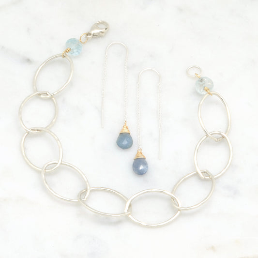 Threaders (Gem): Moss Aquamarine