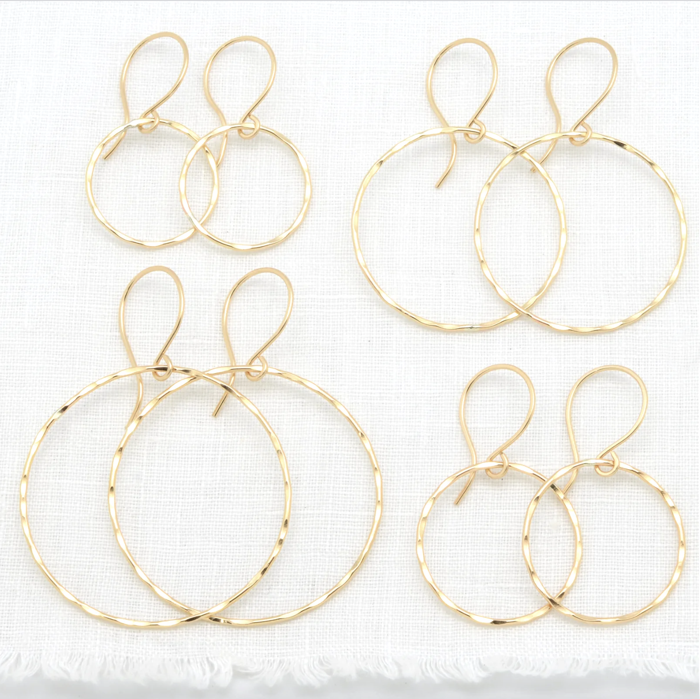 Metalworks: Inner Circle Hoops : 14k Gold Filled