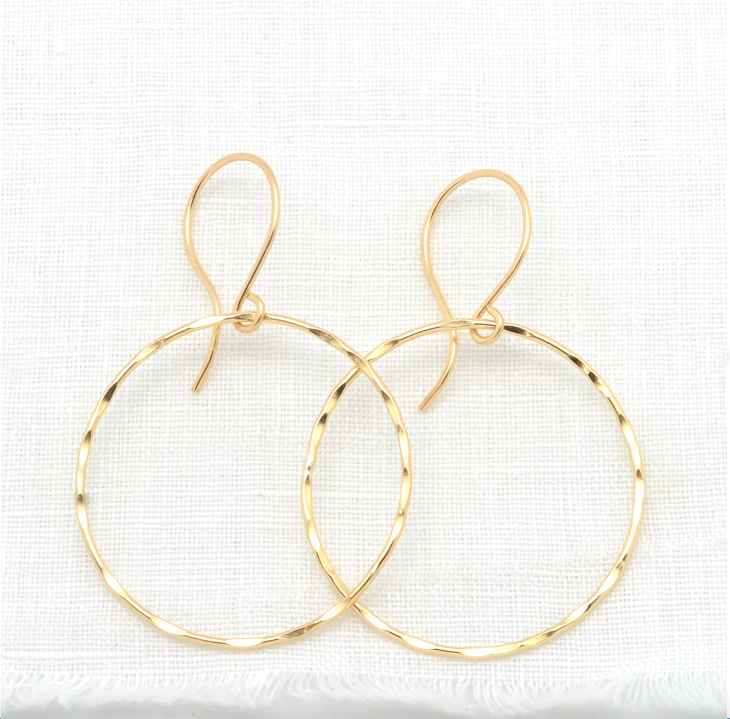 Metalworks: Inner Circle Hoops : 14k Gold Filled