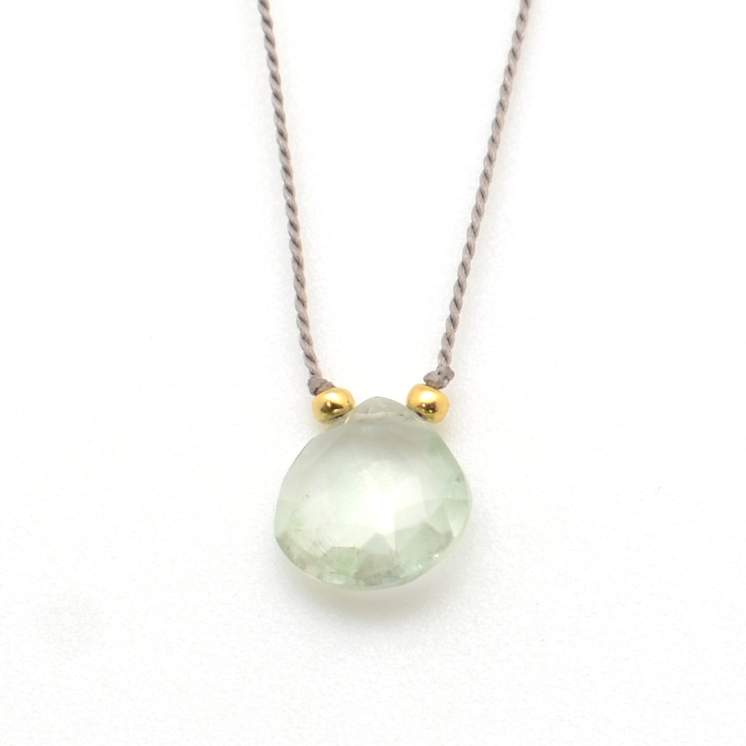 Tears on Silk: Minty Amethyst