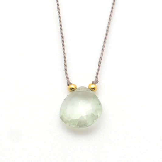 Tears on Silk: Minty Amethyst