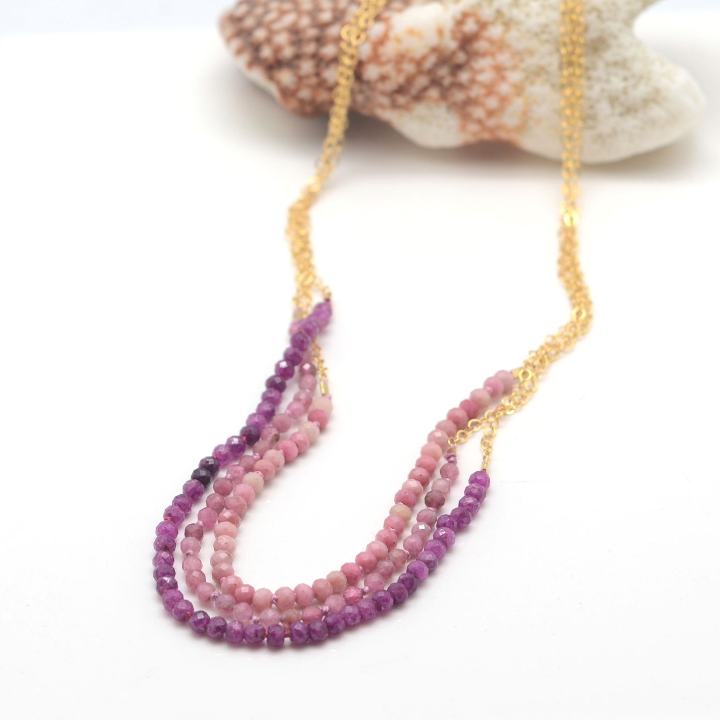 Peekskill: Ruby, Tourmaline, + Rhodochrosite