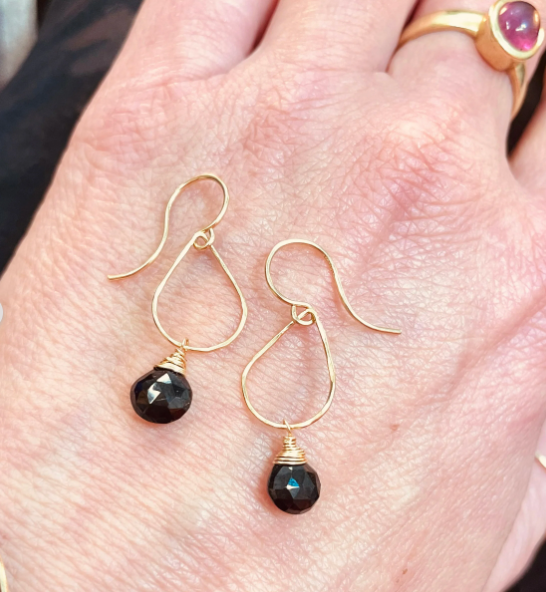 Hammered Tears: Black Garnet
