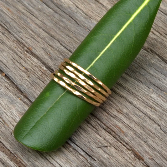 Hammered Stacking Rings