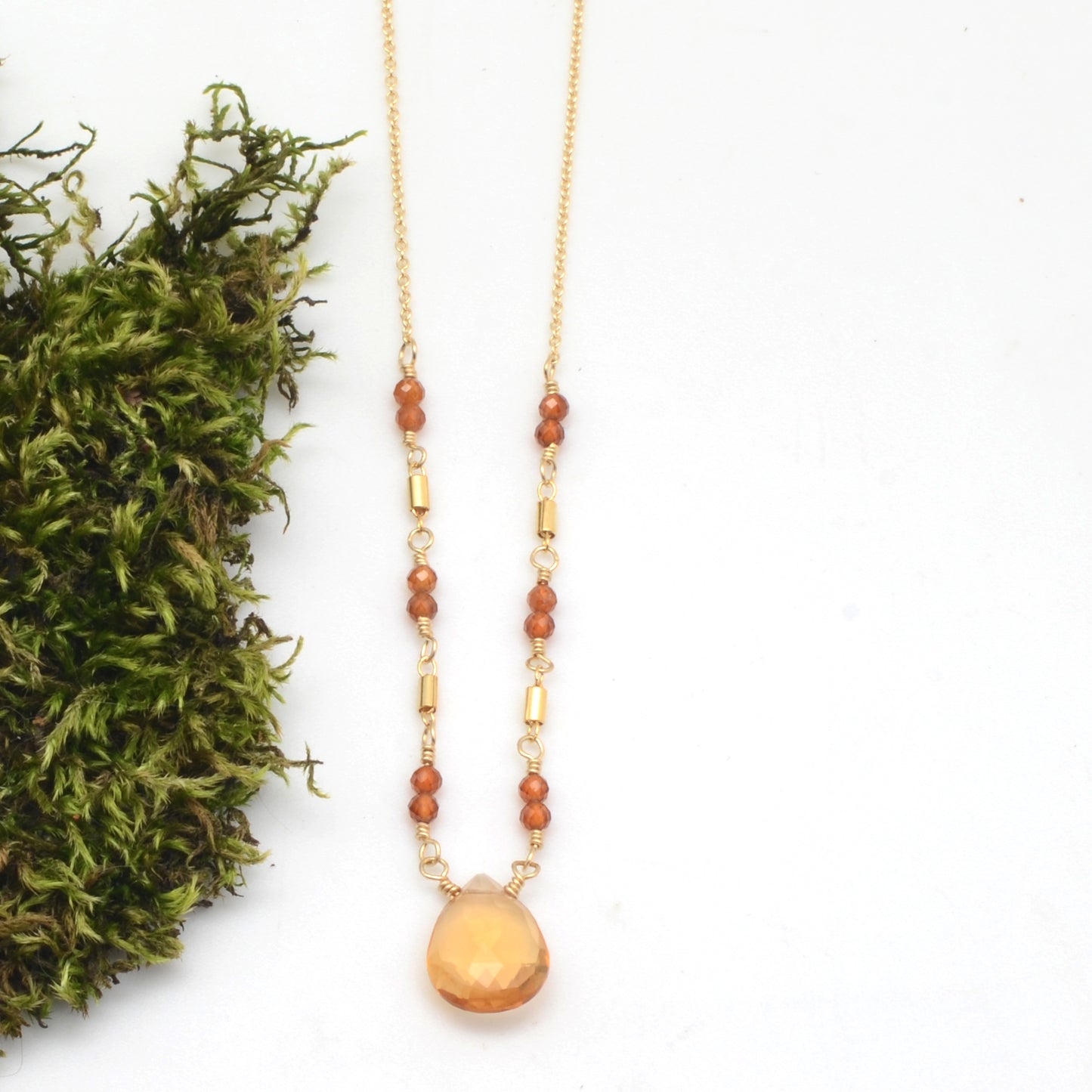 Gem-Kissed: Citrine & Hessonite