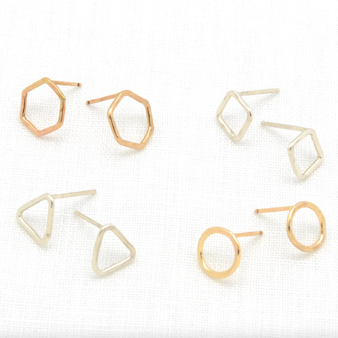 Stud Earrings: Geo Studs