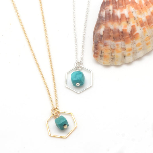 Kara Necklace: Turquoise