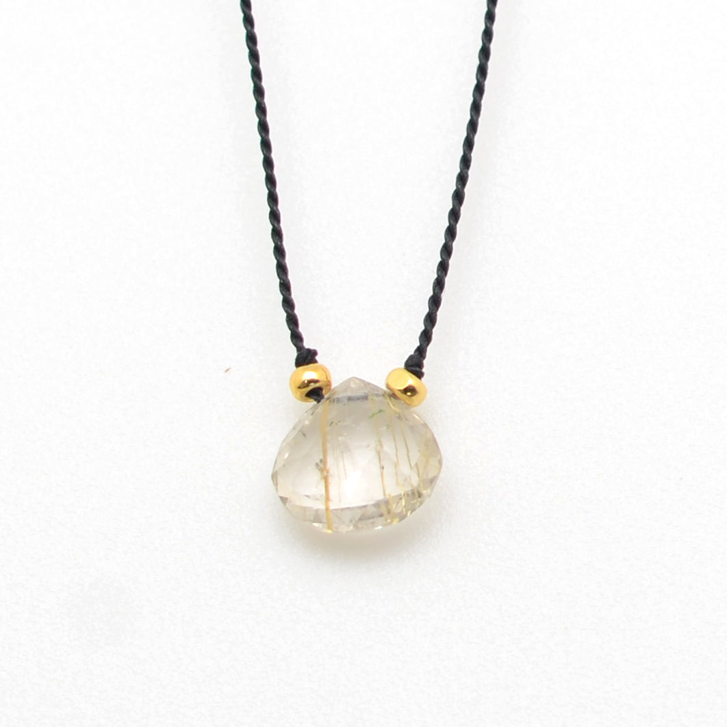 Tears on Silk: Gold Rutilated Quartz