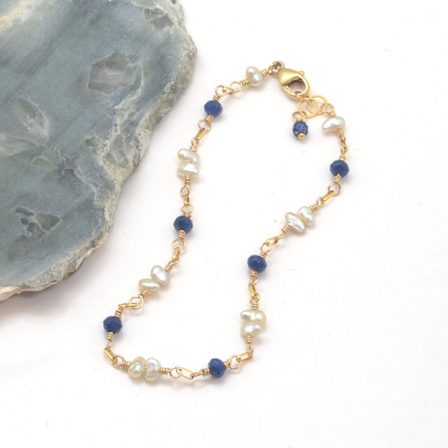 Gem-Kissed: Sapphire + Akoya Pearls