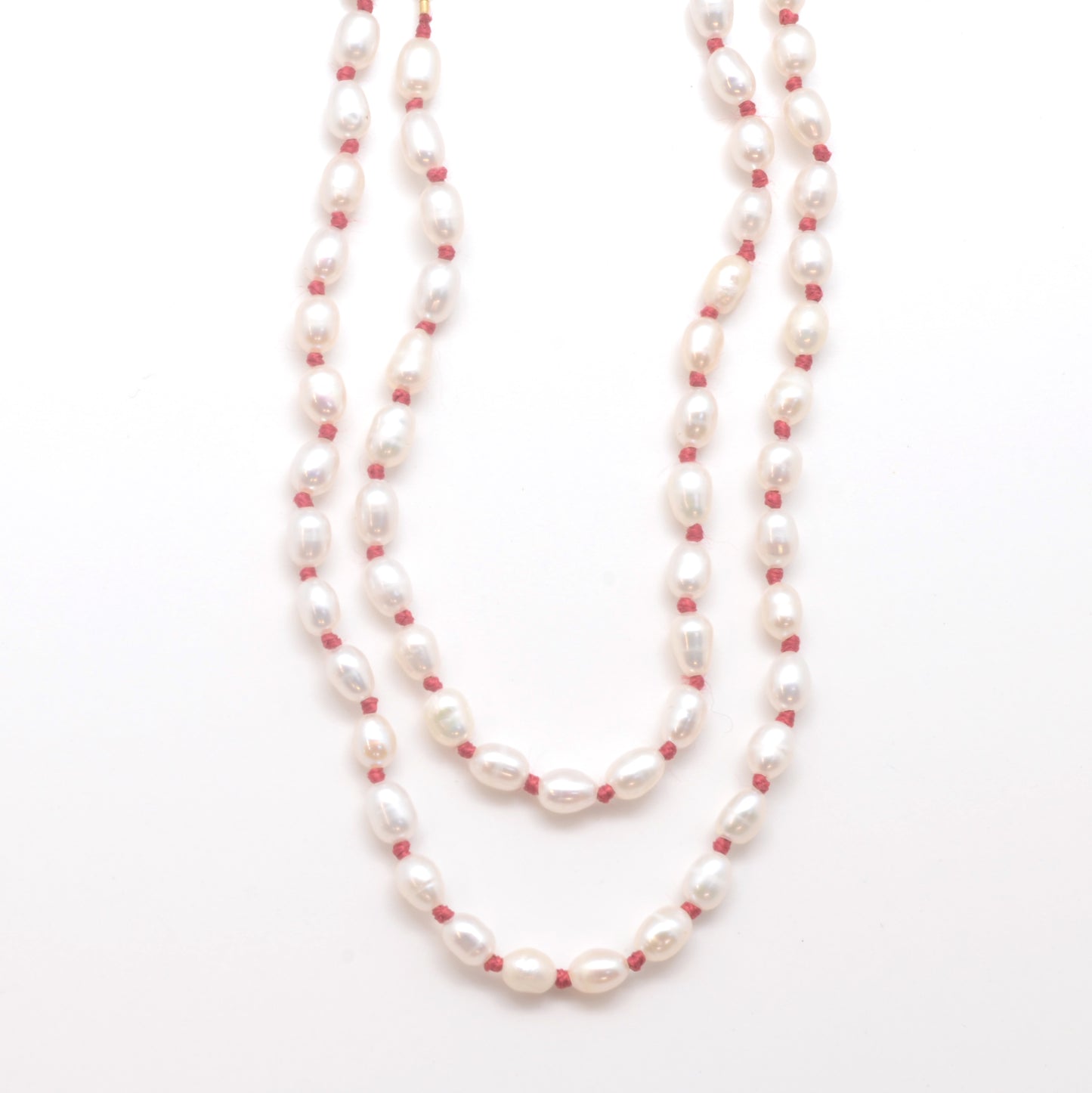 Pearls on Silk: White Seed Pearls