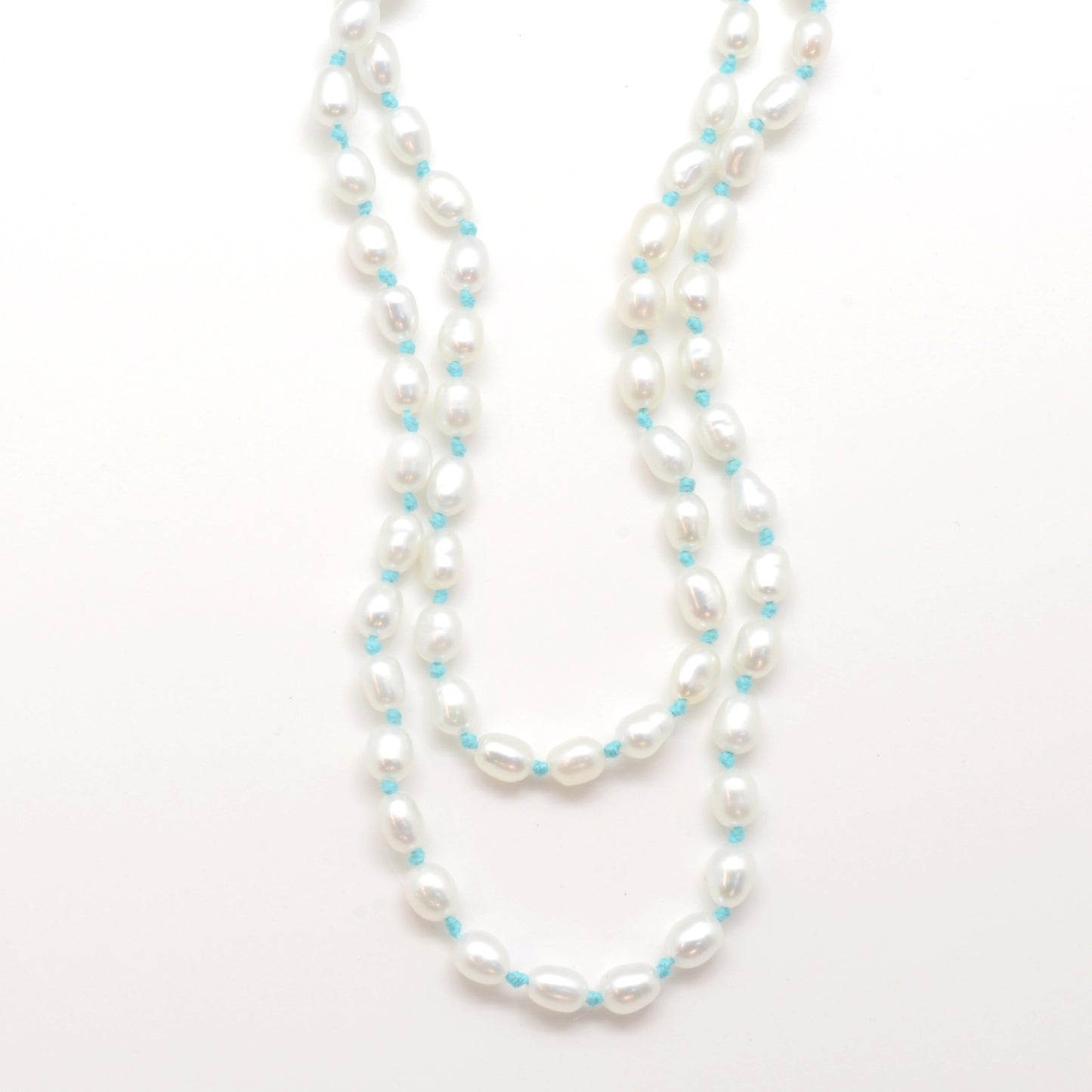 Pearls on Silk: White Seed Pearls
