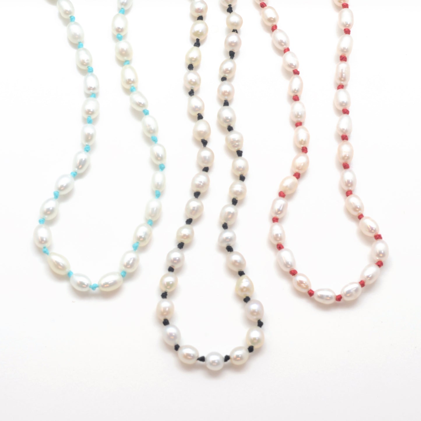 Pearls on Silk: White Seed Pearls